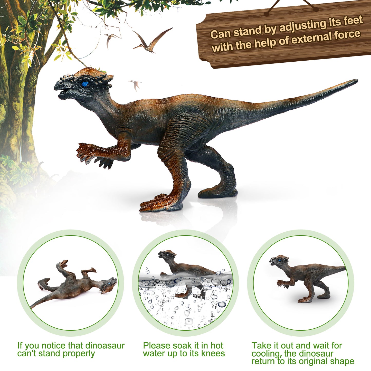 Dinosaur Toy Play Set - 12 Realistic Dinosaur Figures, Play Mat Included - Perfect Gift for Boys and Girls Ages 3-12