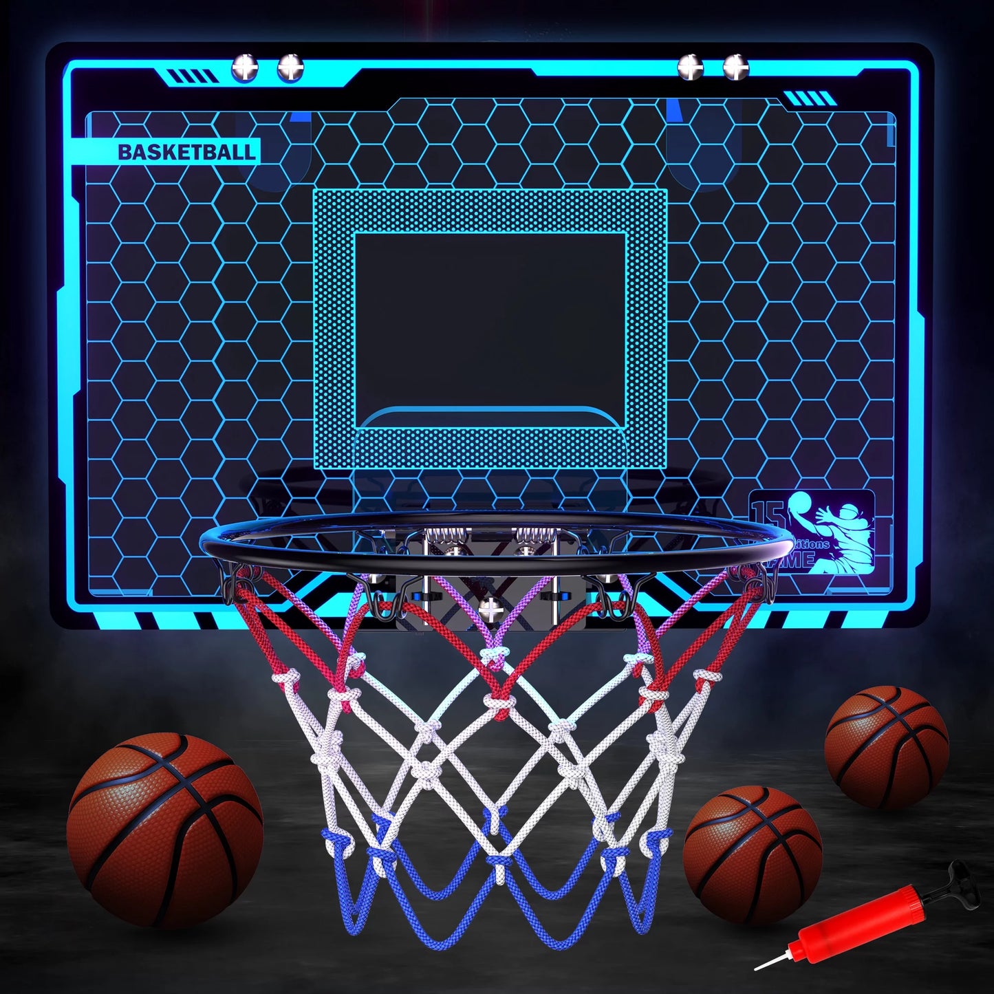 Kids Basketball Hoops, Mini Basketball Toys for Kids, Indoor Play Basketball Games, Birthday Christmas Gifts for Boys Ages 3 4 5 6 7 8.