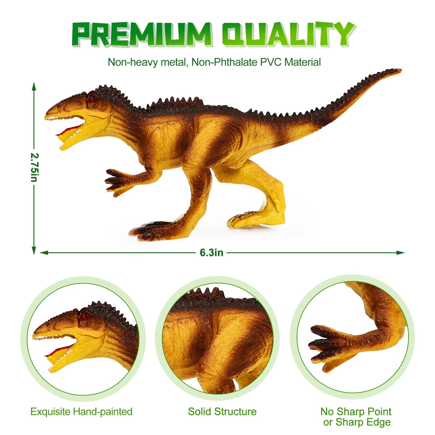 Dinosaur Toy Play Set - 12 Realistic Dinosaur Figures, Play Mat Included - Perfect Gift for Boys and Girls Ages 3-12
