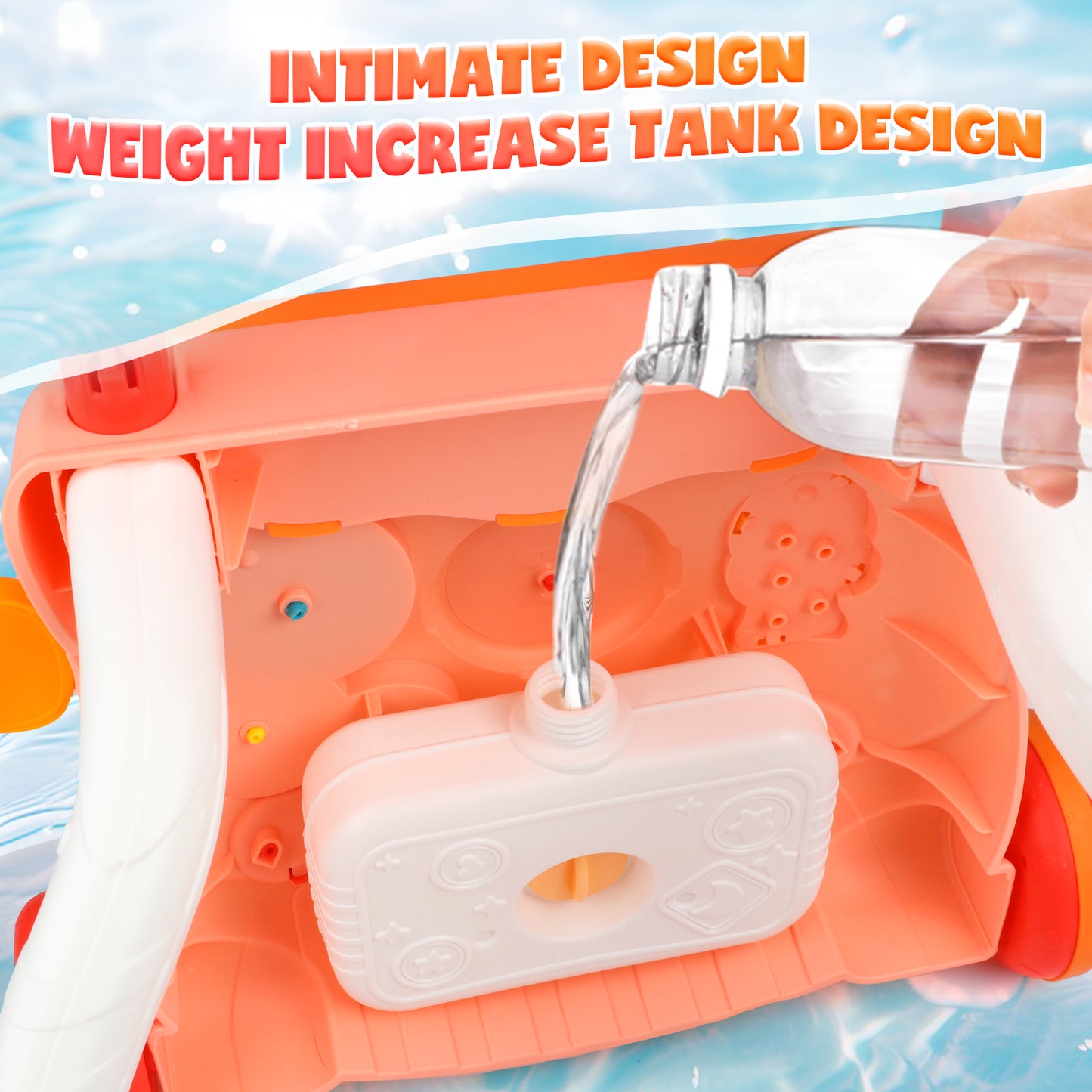 Wave Baby Push Walker Toys, Sit to Stand Early Learning Walker with Activity Center, Baby Push Walker Toy Gift for 6-12 12-18 Months, Red