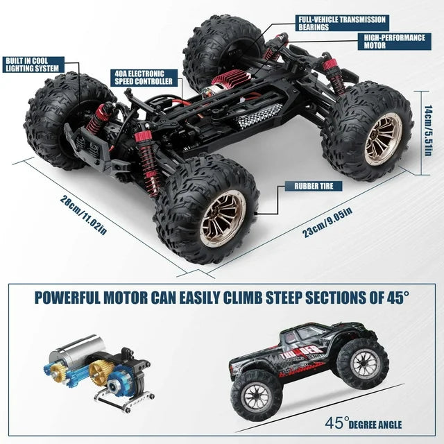 RC Cars for Adults,1:16 Scale 4WD 2.4 GHz Off Road High Speed RC Monster Truck Toy Gifts for Kid and Adults