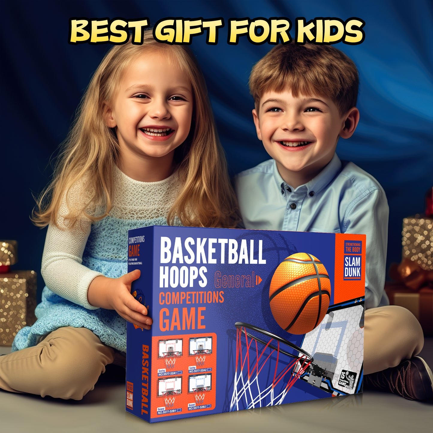 Kids Basketball Hoops, Mini Basketball Toys for Kids, Indoor Play Basketball Games, Birthday Christmas Gifts for Boys Ages 3 4 5 6 7 8.