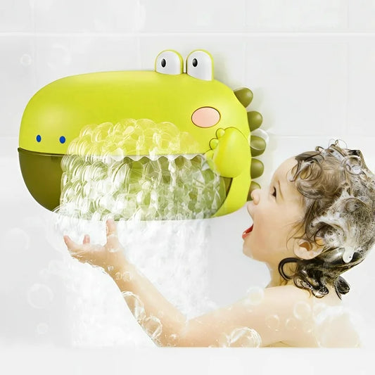 Dinosaur Bath Toys for Baby, Green Bathtub Toys Bubble Maker Machine, 12 Children's Songs Christmas Gift for Toddler Girls Boys 18 Months up