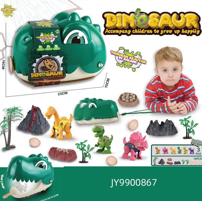 Huge Wave Dinosaur Toys for kids, Dinosaur Play Set with Storage Backpack, Dinosaur Figures, Container to Create a Dinosaur World Great Gift for Boys Girls Toddles Ages 3 4 5 6 7 8