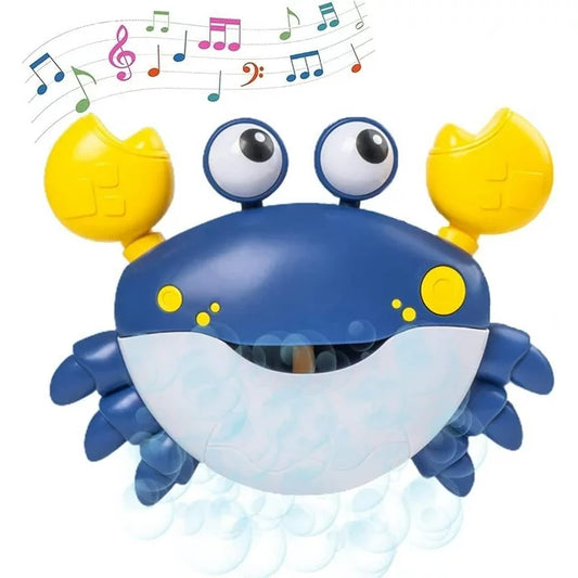 Kids Bubble Bath Maker, Toddler Bath Toys, Crab Bath Bubble Blower, Sing-Along Bathtub Bubble Machine with Suction Cups, Birthday Christmas Gift for Baby Boys Girls 3+