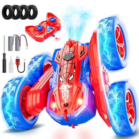RC Stunt Cars Toys for Boys Ages 5-7, 360° Flip 4WD Rechargeable Remote Control Stunt Car Outdoor Toy for 3 4 5 6 7 8 9 10, Birthday Gifts Toys for Boys Girls Kids Age 6-12