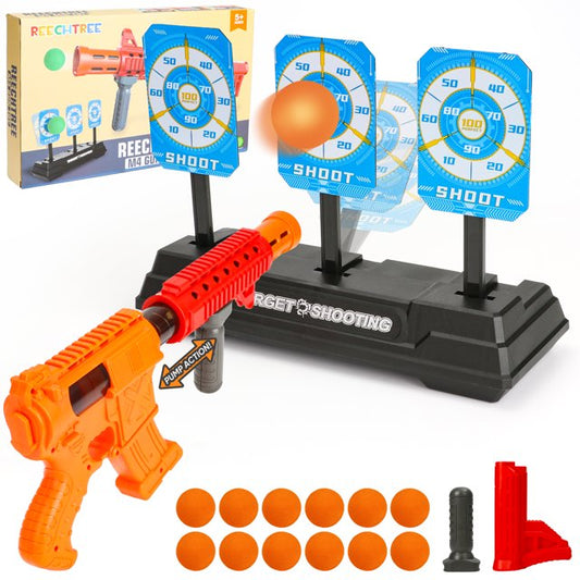 Shooting Target Toys for Boys, Air-popper Automatic Rebound Shooting Games for Kids 5 6 7 8+, Outdoor&Indoor Toys Birthday Christmas Gifts for 5-7 6 8 9 10+